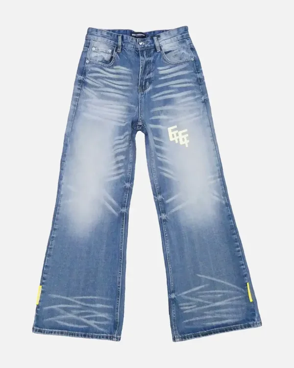 Faded blue flare Jeans