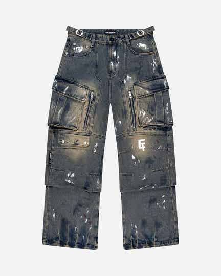 Baggy militairy jeans