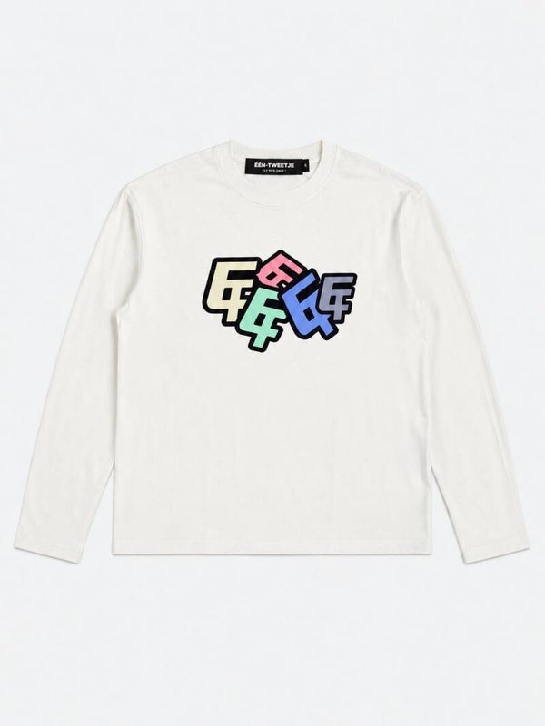Multi color logo longsleeve