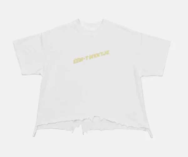 Washed white logo T-shirt