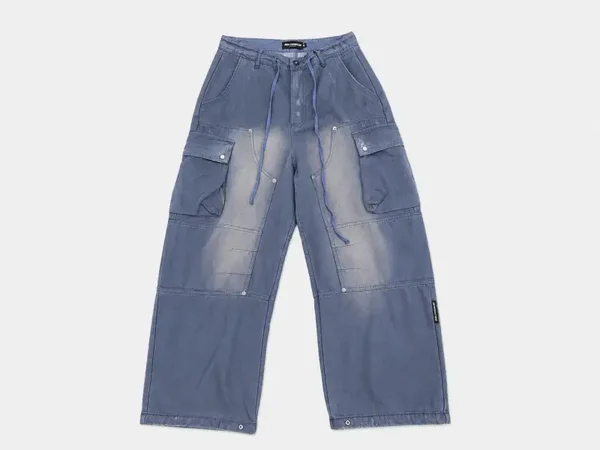 Blue carpenter pants