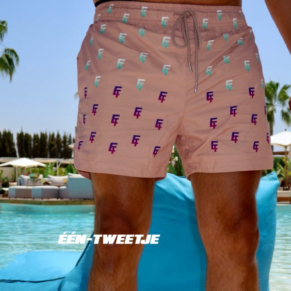 Swimshort all over ET (Salmon)