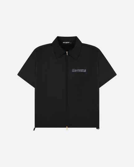 Diamond Zipper boxy shirt