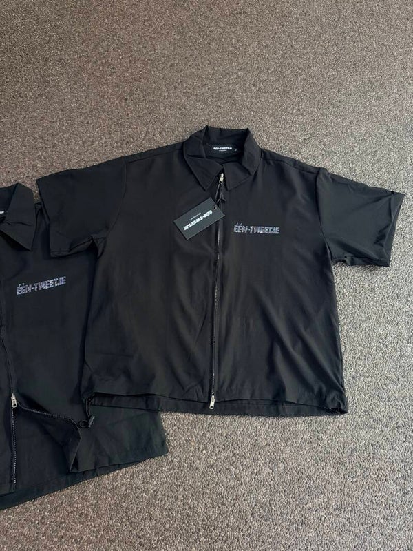 Boxy zipper shirt