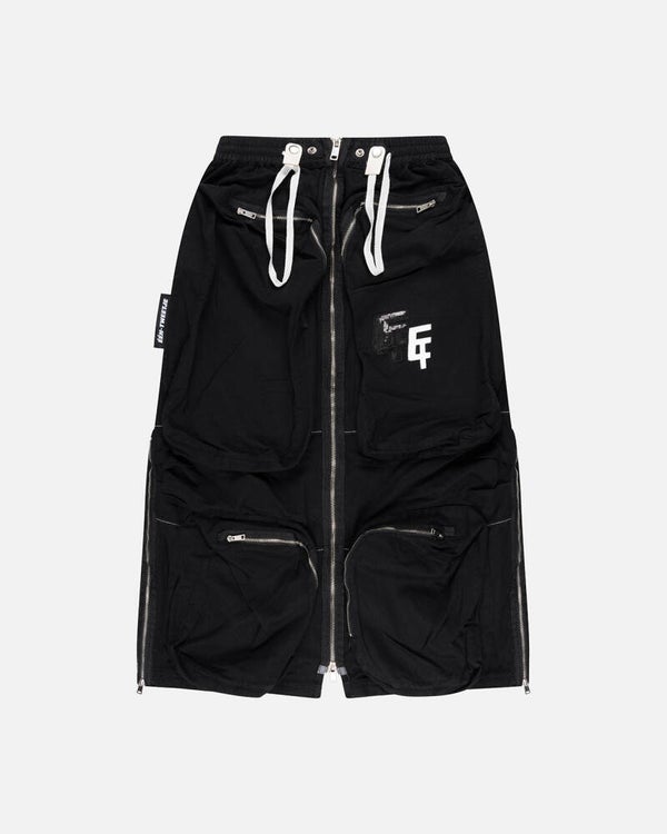 Zipped cargo skirt
