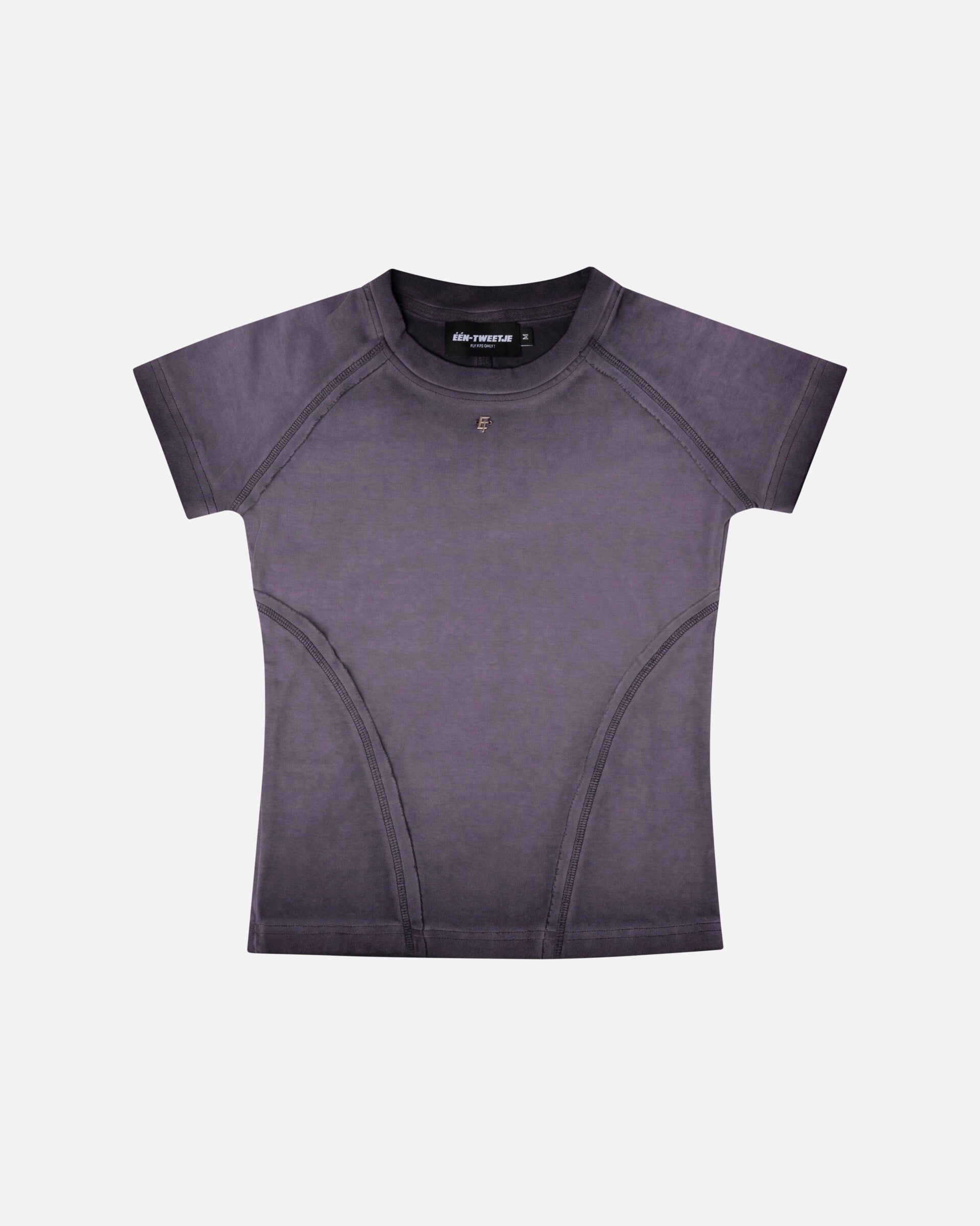 Woman purple washed top
