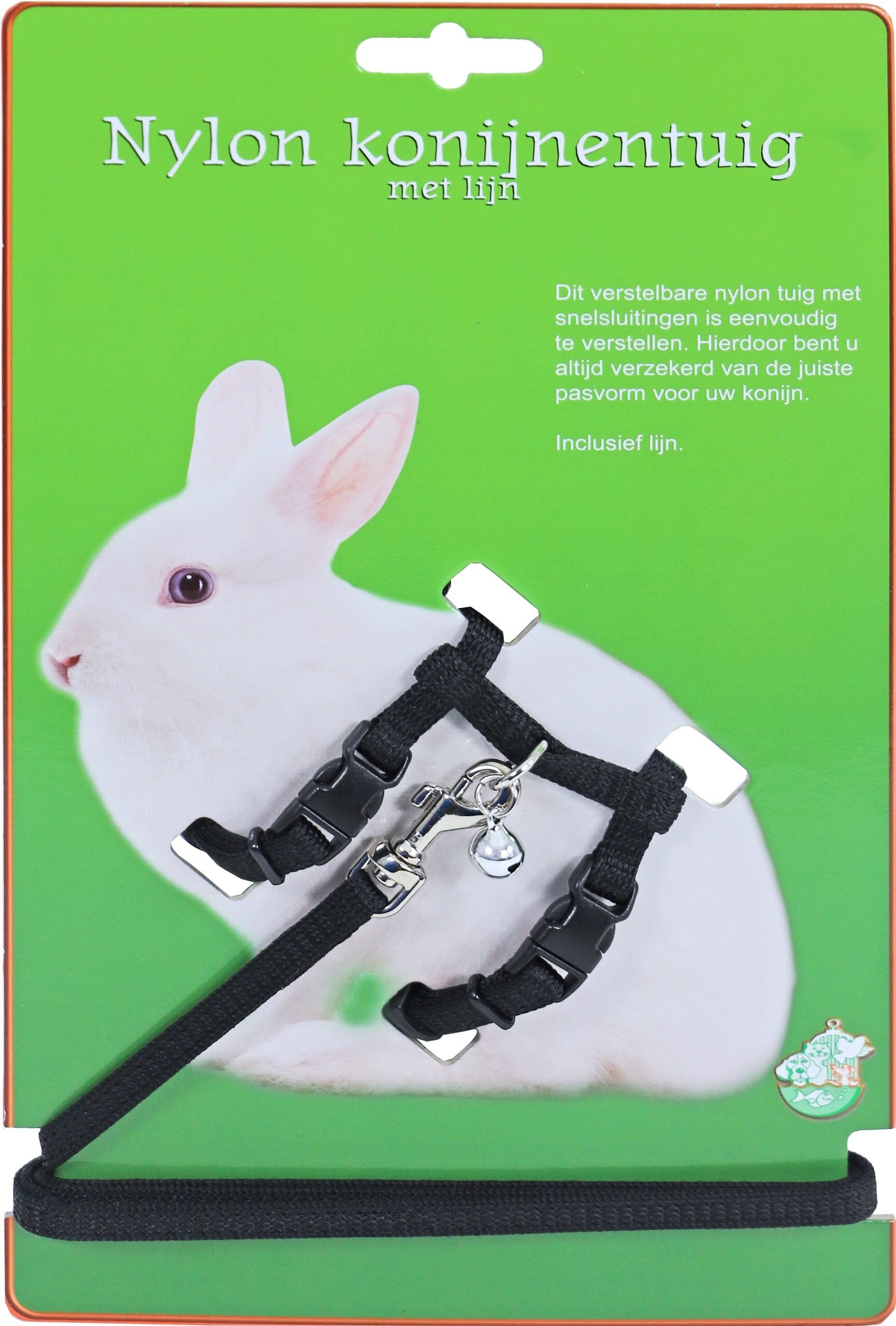 Boon konijnentuig met lijn zwart.