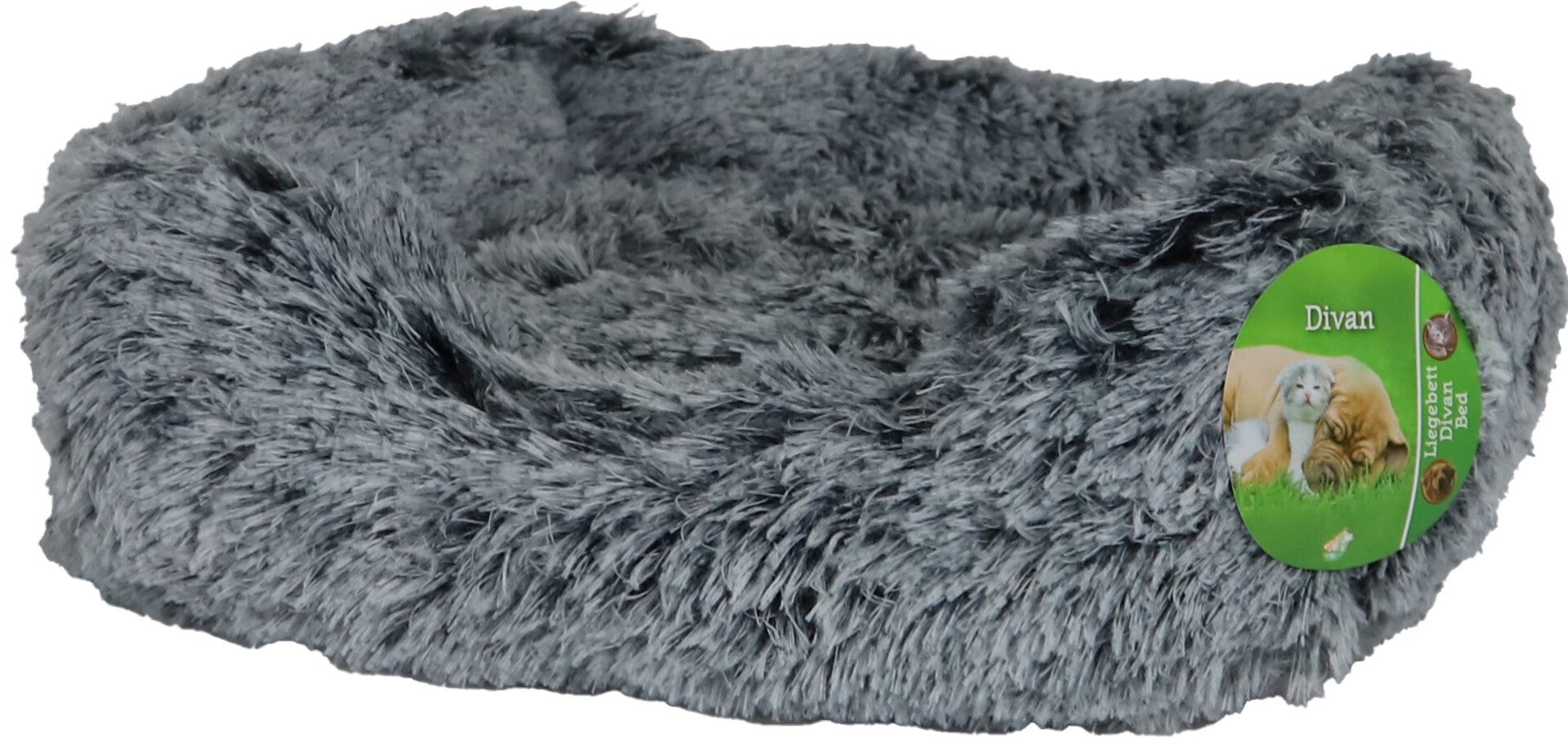 Boon divan fluffy arctic grey 70x55cm