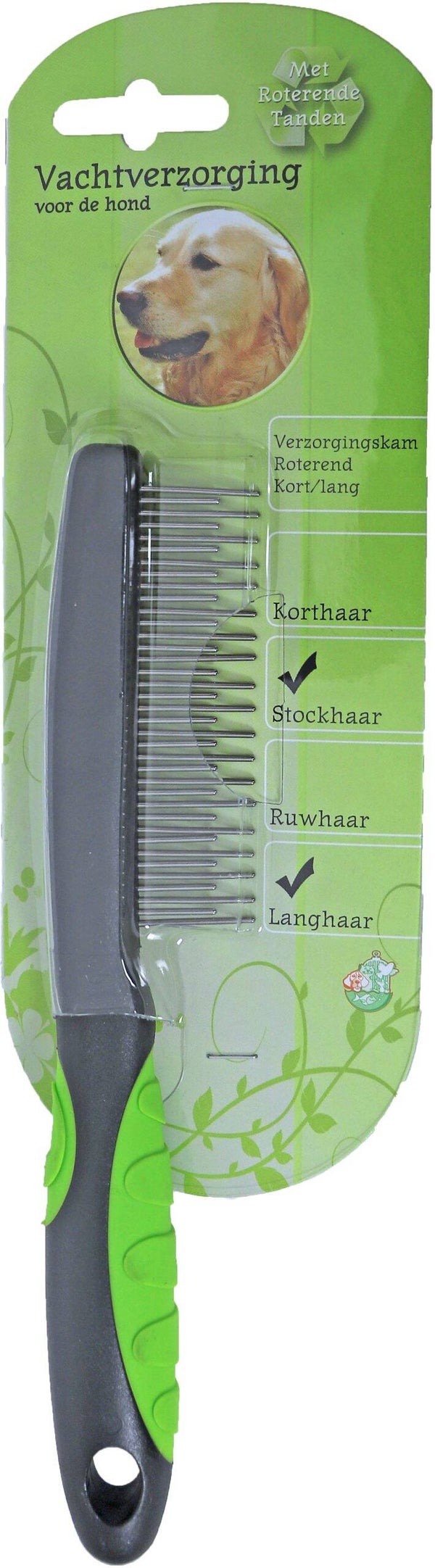 Boon hondenkam roterende tanden, kort/lang