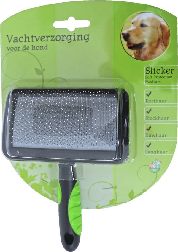 Boon hondenborstel slicker soft, medium