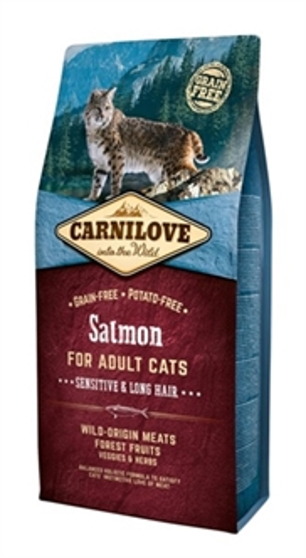 Carnilove Salmon Sensitive / Long Hair 6kg