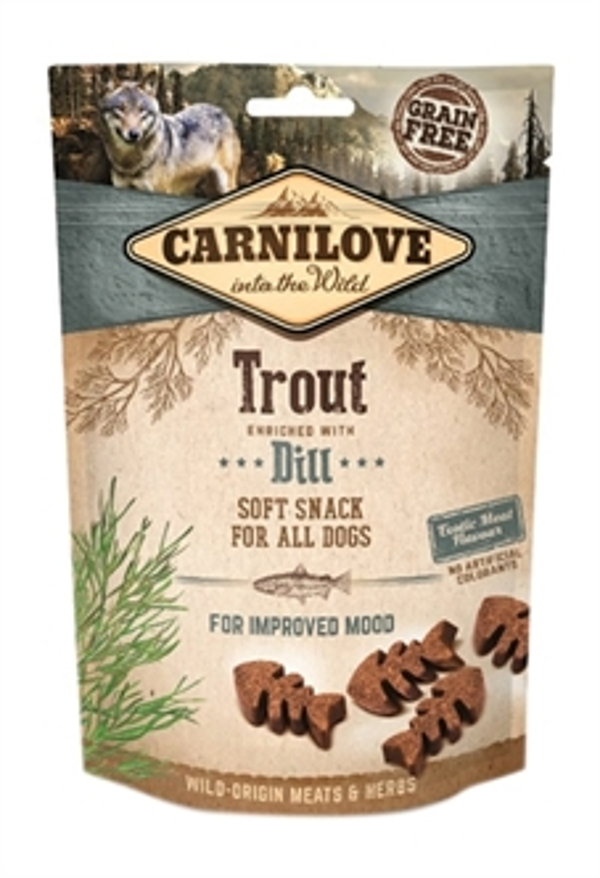Carnilove Soft Snack Forel / Dille 200gr