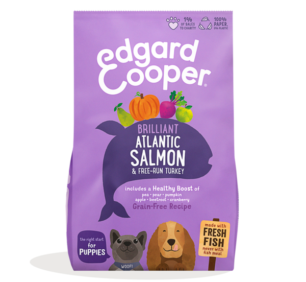 Edgard & Cooper Dog Puppy Atlantic Salmon & Free-Run Turkey 2,5kg