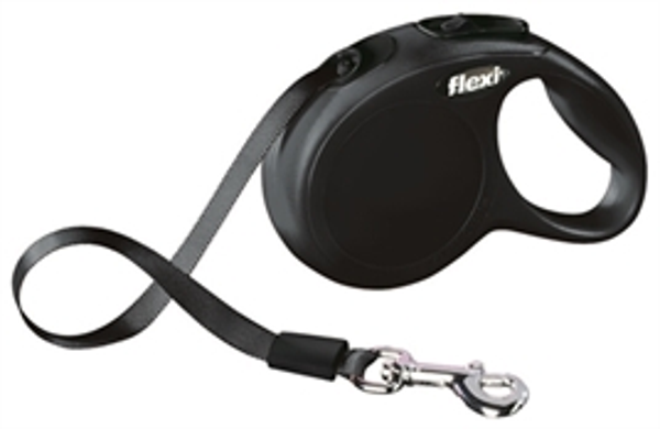 Flexi rollijn classic tape zwart M 5-mtr