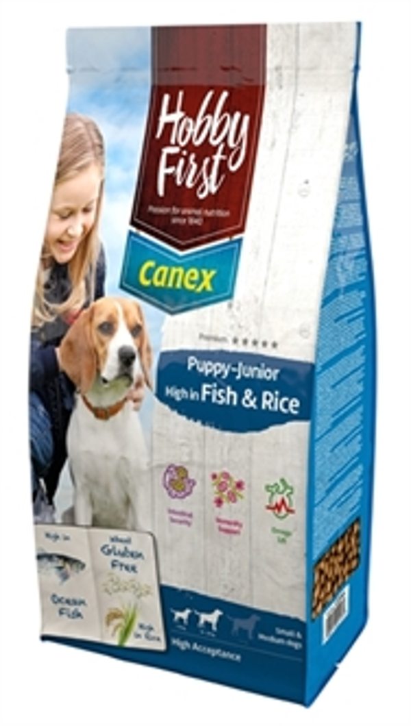 Hobbyfirst canex puppy/junior brocks rich in fish and rice 12 kg