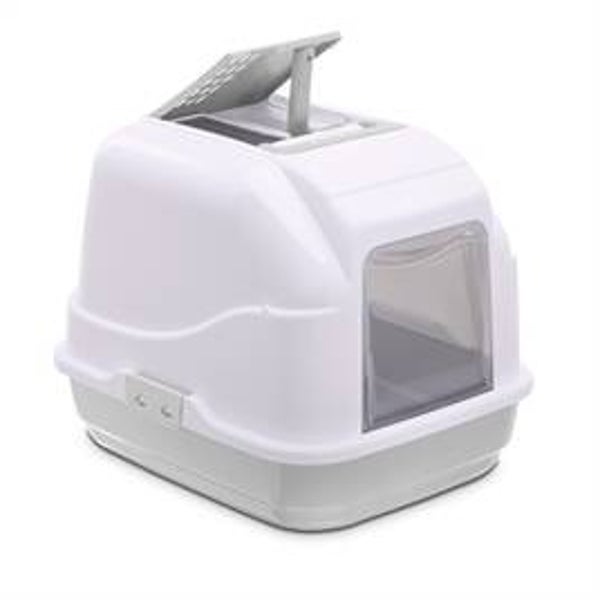mac Kattenbak Easy Cat Wit / Lichtgrijs 50x 40x 40cm