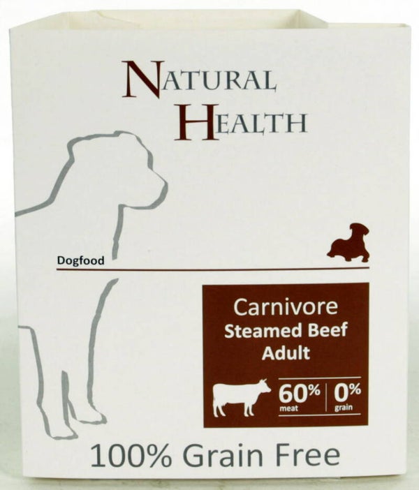 7x NH Dog Steamed Carnivore Beef 395gr