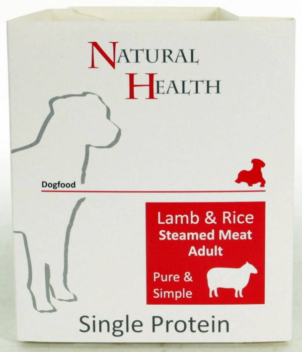 7x NH Dog Steamed P&S Lamb & Rice 395gr