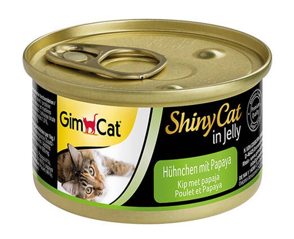 ShinyCat Blik Kip met Papaja 24 x 70 gr