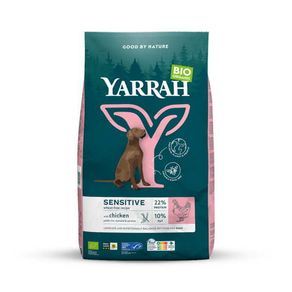 Yarrah Dog biologisch Sensitive Kip Rijst 10kg