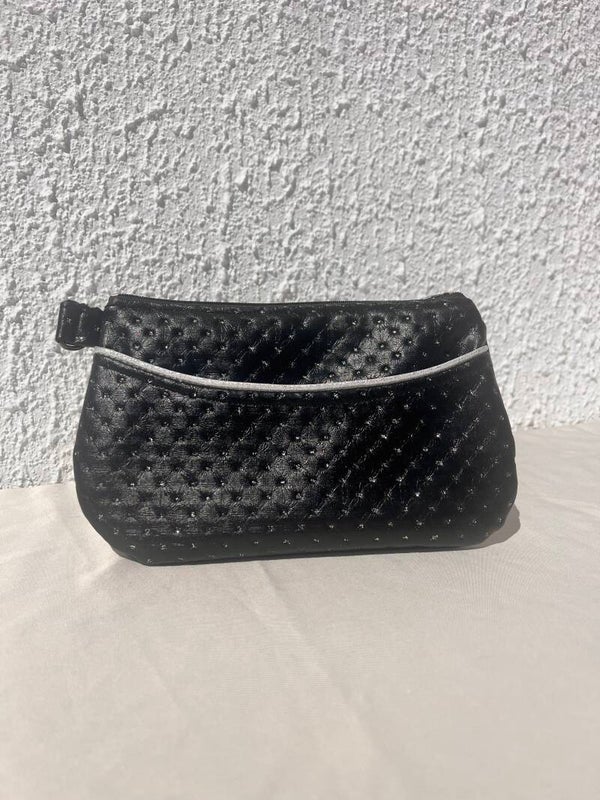Pochette de soirée noire argentée