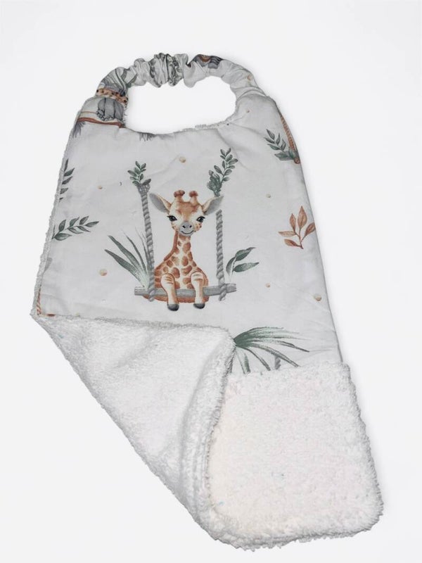 Serviette de cantine girafe