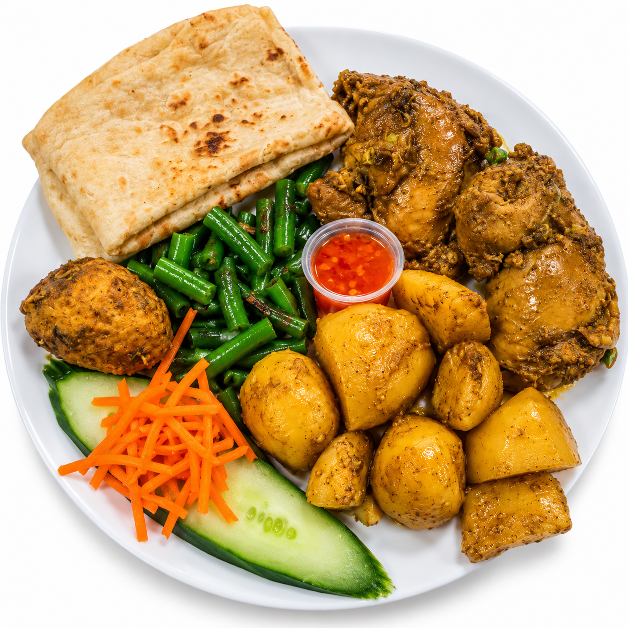Surinaamse Roti 🌾🥚🫘حلال
