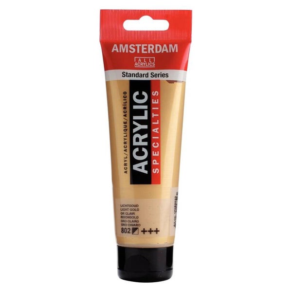 Amsterdam Standard Series acrylverf tube 120 ml Lichtgoud 802