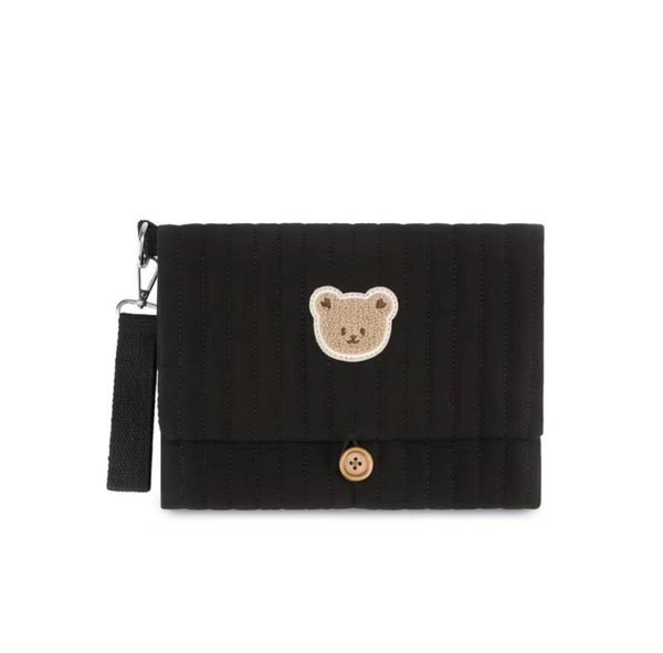 Faltbare Wickeltasche - Schwarz