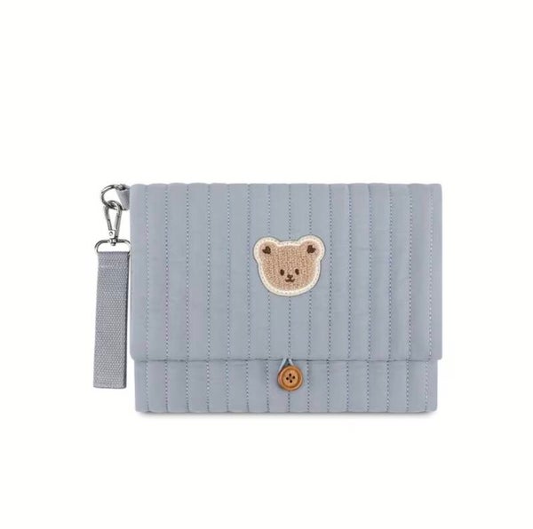 Faltbare Wickeltasche - Blau