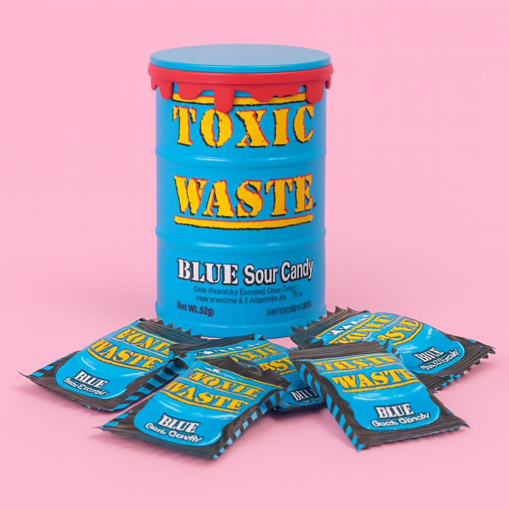 Toxic Waste Sour Candy Drum Blue 42g