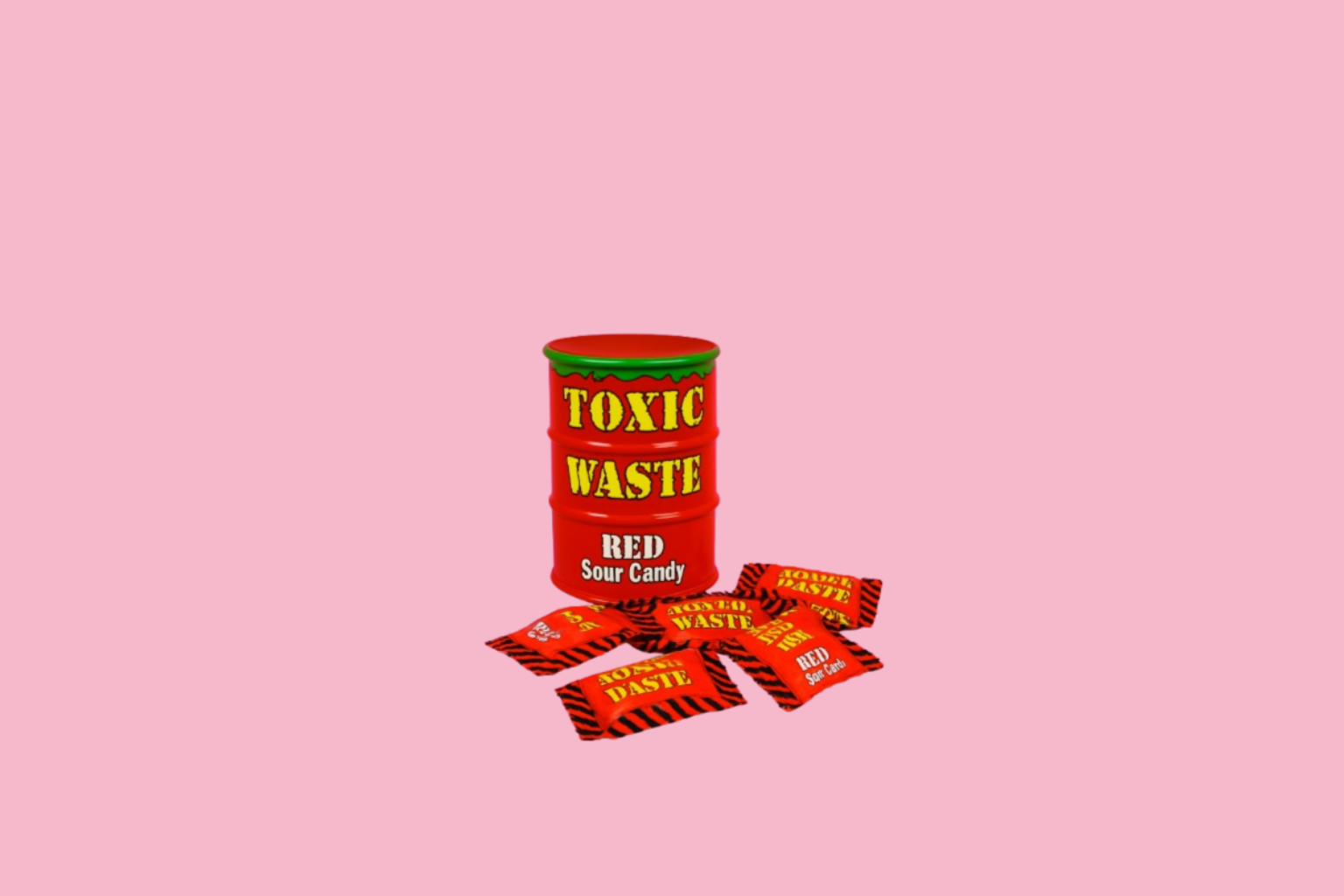 Toxic Waste Sour Candy Drum Red 42g