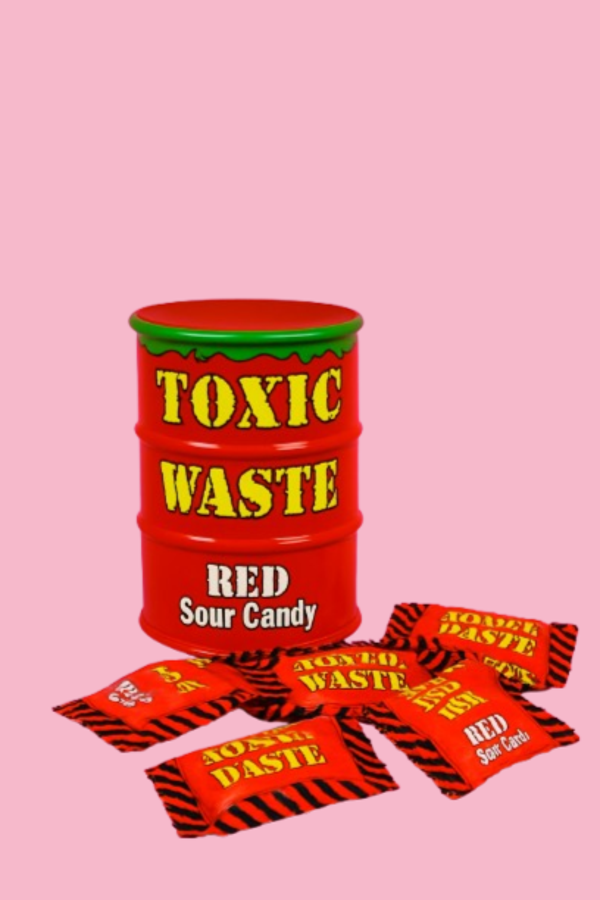 Toxic Waste Sour Candy Drum Red 42g