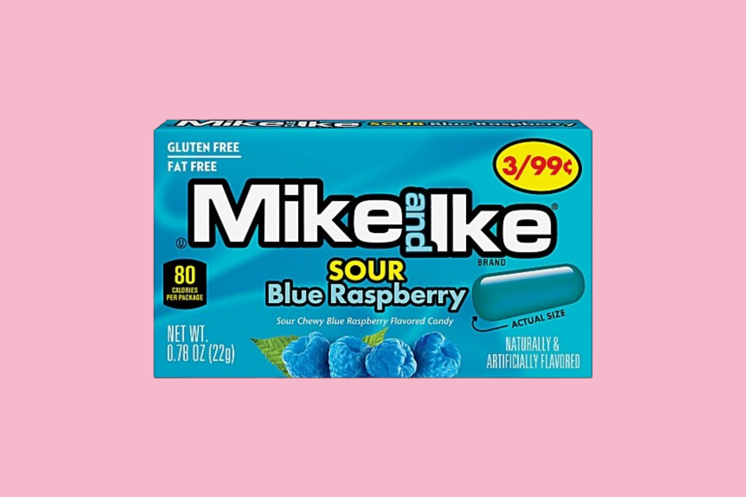 Mike and Ike Sour Blue Raspberry 22g