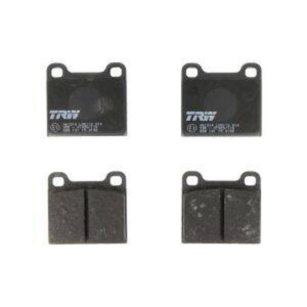 TRW GDB101 bezeichnet einen Bremsbelagsatz, der je nach Fahrzeugmodell für die Vorderachse oder Hinterachse verwendet wird.