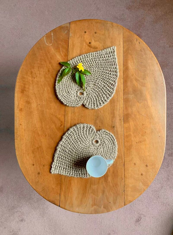 Dessous-de-plat, décor “Feuille”