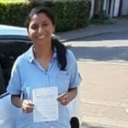 Photo of a happy student with a Driving Certificate from an easy passed exam day - Student N0.3