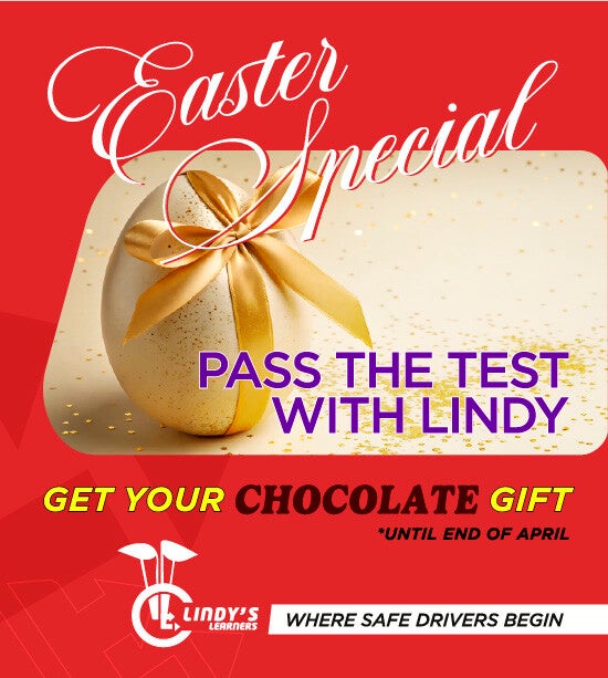Easter banner campaign - Pass the test with lindy in April, get your chocolate gift 