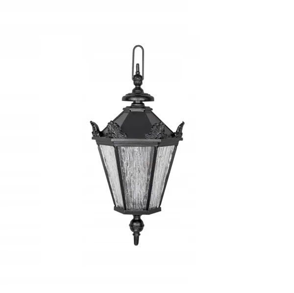 Suspension lanterne vintage noire pour terrasse, entrée et intérieur classique
