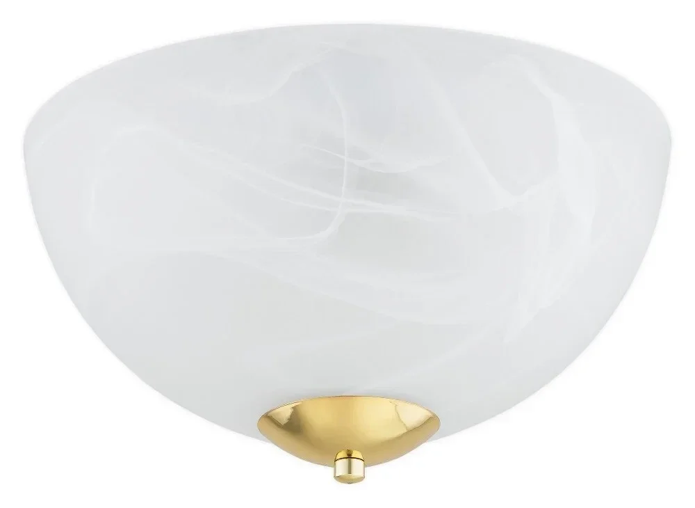Plafonnier classique avec finition patinée et verre blanc pour bureau et intérieur élégant