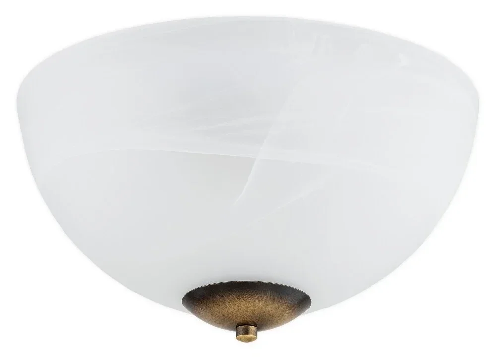 Plafonnier classique en verre blanc pour bureau et intérieur élégant