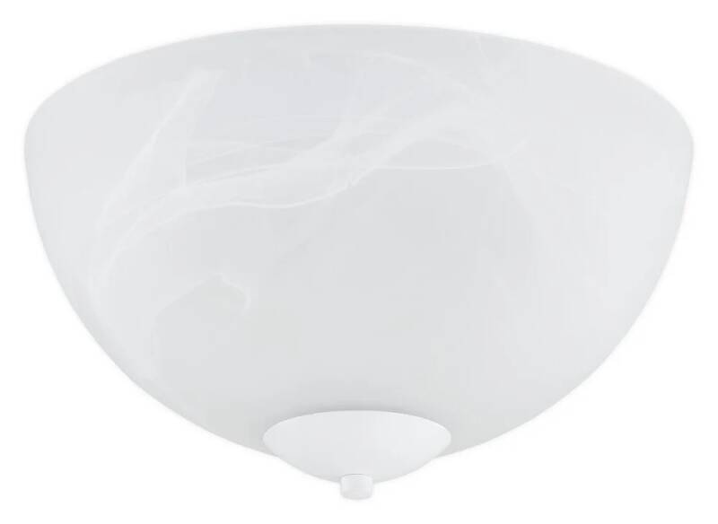 Plafonnier classique en verre albâtre blanc brillant pour salon et intérieur élégant