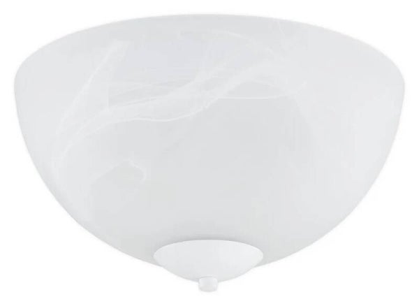 Plafonnier classique en verre albâtre blanc brillant pour salon et intérieur élégant