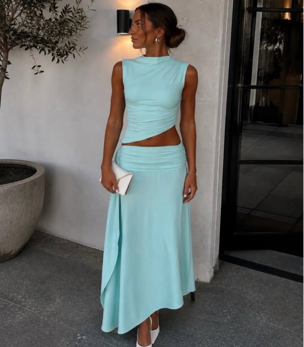 "Briege set" Aquamarine