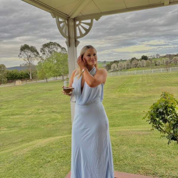 Sky blue "Mirella maxi dress"