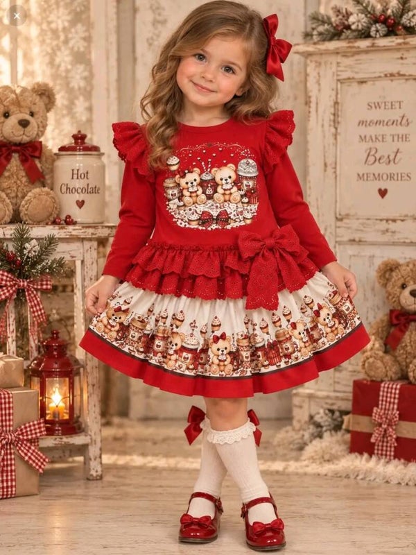 Luxery skirt set rood