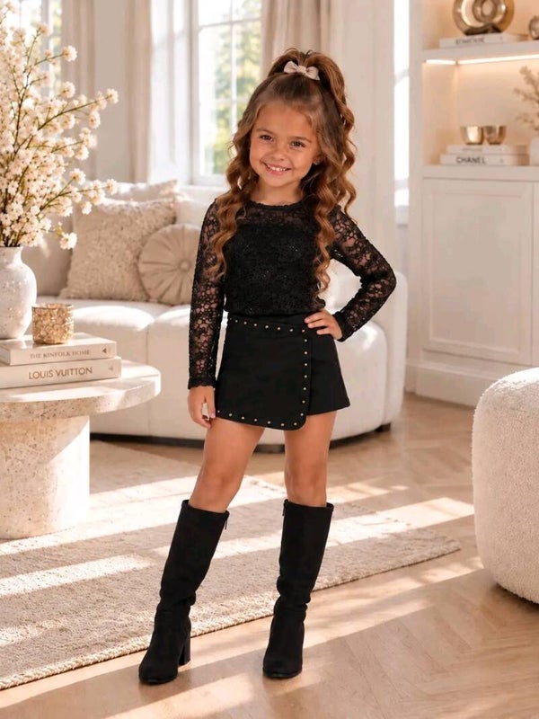 Black lace set