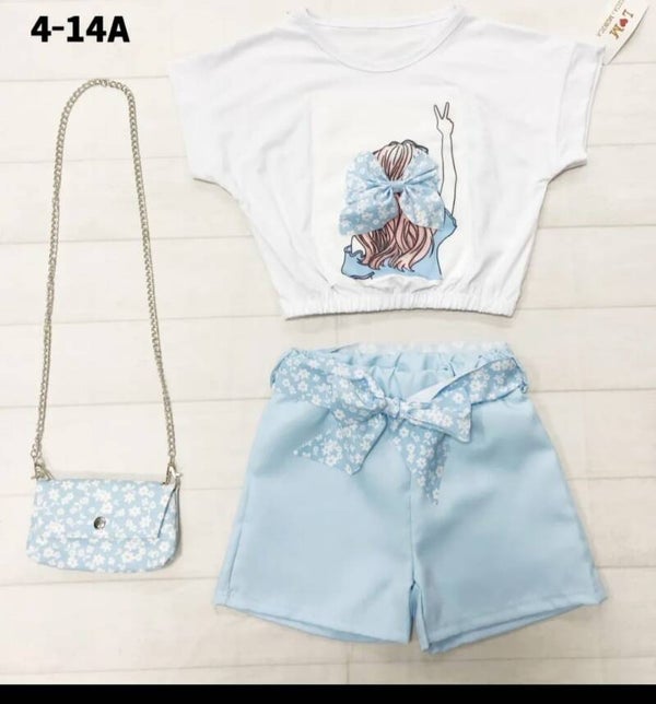 Setje girl blauw