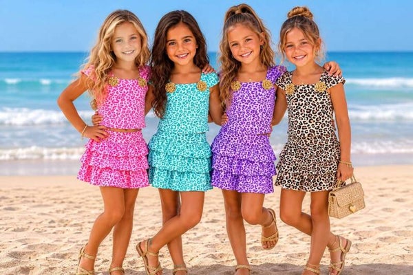 Leopard set in 3 kleuren