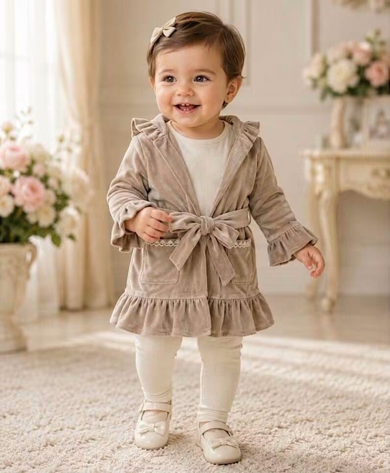 Luxery badjas exclusief bij ons beige